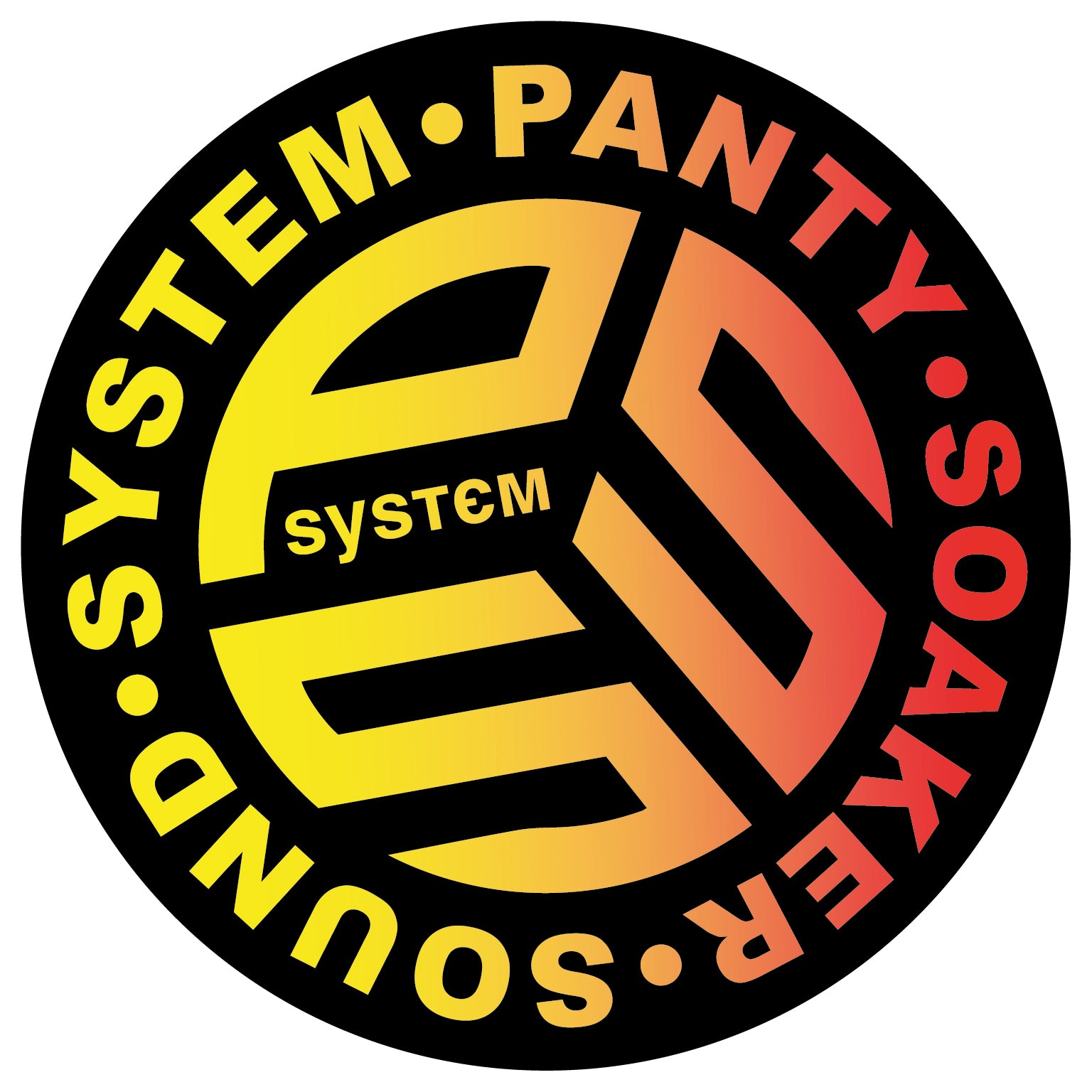 Colour-Fade Logo Street Sticker