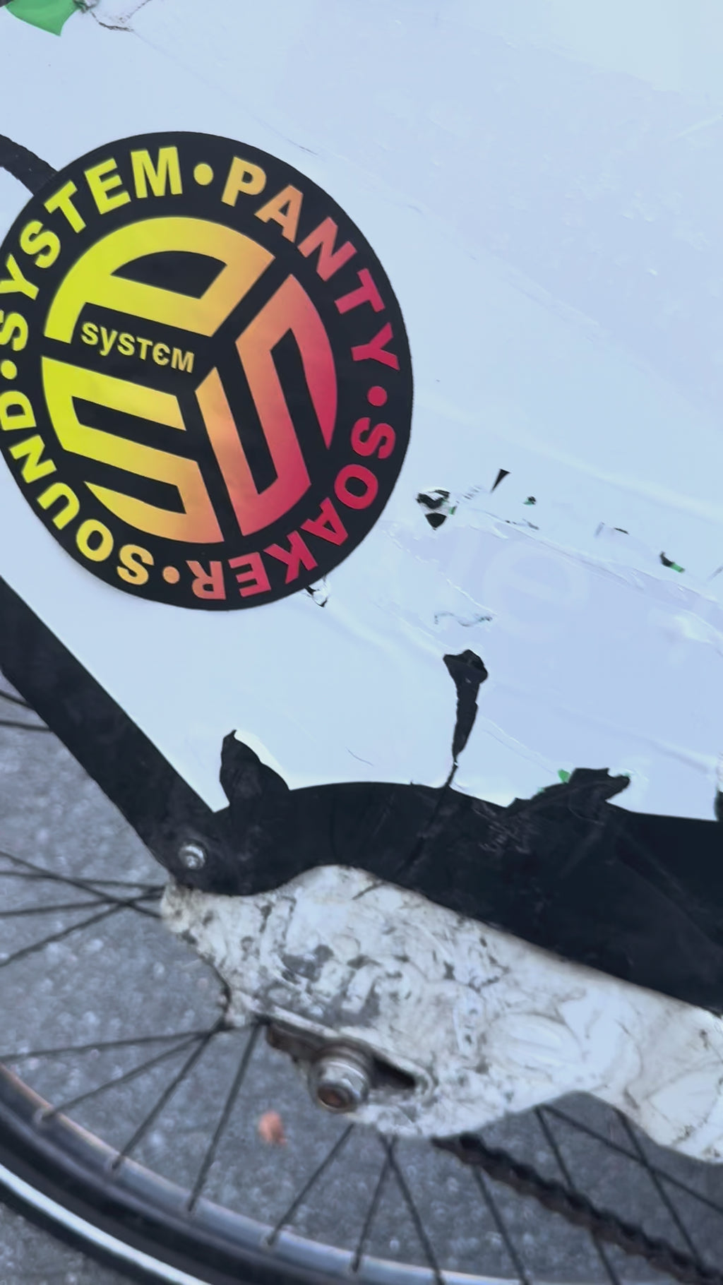 Colour-Fade Logo Street Sticker