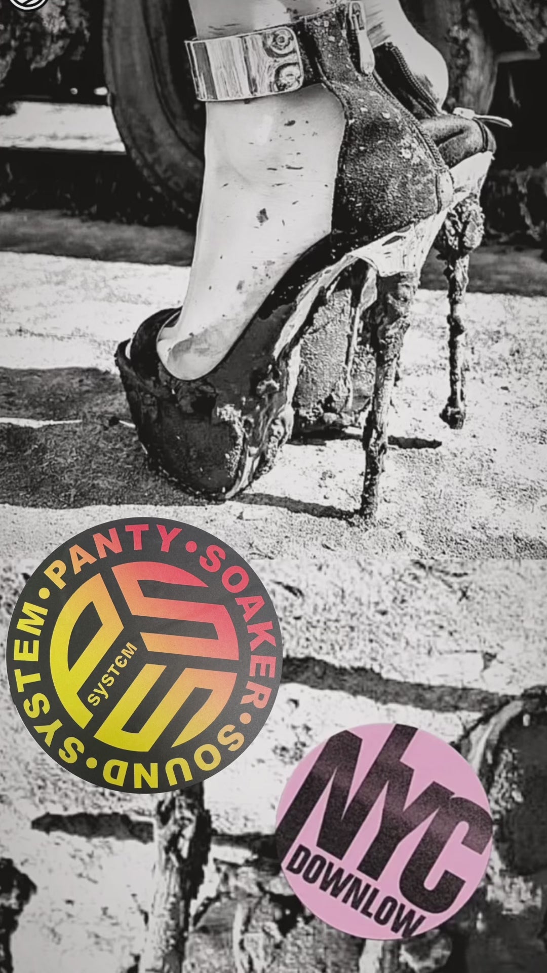 Colour-Fade Logo Street Sticker